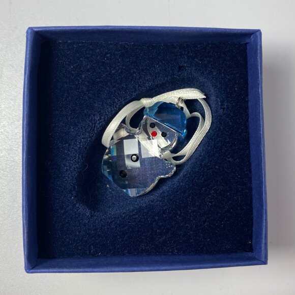 RARE !! Vintage Swarovski Snowman Ornament  Crystal With Both Boxes  & CoA - Picture 7 of 7